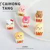 Palomitas de Animales 3D Simuladas Lindas Mascotas Creativas Accesorios DIY Colgante Hecho a Mano Adornos Pequeños de Escritorio Decoraciones