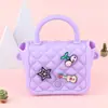 Nueva Bolsa de Niño Oso de Fresa, Bolso Cruzado al Hombro, Riñonera para Niñas, Atuendo Lindo de Princesa, Billetera Portátil