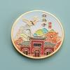 Monedas conmemorativas culturales y creativas de metal de la marea nacional de paisajes urbanos Atracciones turísticas que acompañan la ceremonia Medallas conmemorativas de aleación de la montaña Laojun Venta al por mayor