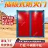 Puerta a prueba de fuego tipo panel de alto polímero para minería, Puerta de valla ignífuga de PVC, Puerta a prueba de fuego tipo panel