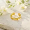 Novo Anel de Dinheiro Xiaohongshu para Mulheres, Design de Nicho Ins, Moda Versátil, Anel de Moeda com Signo do Zodíaco Vazado