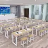 Fábrica de mesas de treinamento mesa longa carteiras e cadeiras de estudante individuais e duplas alunos do ensino fundamental e médio cursinho aula de reforço aula de treinamento mesa