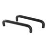 Ponto 6063 Alumínio Cabo Oval Puxador de Porta de Armário Americano Armário em Forma de U Móveis Guarda-roupa Preto Puxador Longo