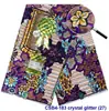 Tela Nueva de Algodón Estampado de Cera Imitación Africana Ankara con Diamantes Pequeños, Tela para Ropa Estampada con Cera Dorada para Exportación al por Mayor
