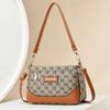 2024 Nuevo Bolso Bandolera de Tres Capas de Gran Capacidad Bolso de Hombro para Mujer Moda Estampado Mamá de Mediana Edad y Mayor Bolso Pequeño Monedero
