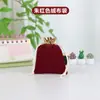 Bolsa com Cordão para Joias Fones de Ouvido Saco de Veludo Pequeno Vermelho Saco da Sorte Bolsa para Joias Bolsa de Veludo