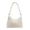 Bolso de verano para mujer de color liso, ligero, simple, versátil y bonito, bolso de hombro único para llevar debajo del brazo, portátil, elegante, bolso de mano casual