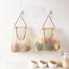 Bolsa de Almacenamiento Colgante para Cebolla y Ajo, Bolsa Colgante de Pared para Frutas, Bolsa de Red para Almacenamiento de Verduras de Cocina, Estilo del Sudeste Asiático