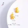 Pulsera de Cuerda de Cuero con Colgante de Cabeza de Oso PP y Oso de Fresa de la Familia Zhou Jindian con Cuentas de Transferencia para Mujer