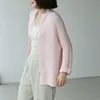Cardigan Elegante de Punto con Cuello Alto, de Botones, Holgado, Adelgazante, Chaqueta Protectora Solar, Abrigo Versátil para el Trabajo, Nuevo Estilo Primavera y Otoño 2026
