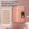 Pulidor de Uñas Eléctrico con Luz Nocturna, Ajuste Inteligente de Pantalla de Tres Niveles, Pulidor de Uñas con Ajuste de Tres Niveles y Luz Nocturna