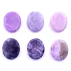 Soporte para teléfono móvil de piedra natural dos lados planos 25*30mm gema ovalada de cristal adornos de joyería diy venta caliente transfronteriza