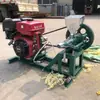 Máquina Infladora de Granos, Extrusora de Tornillo Auto-Cocción Arroz y Maíz Crujiente, Máquina Rodillo Arroz Glutinoso Tubo Curvo a Gasolina