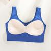 Sujetador Deportivo de Espalda Descubierta en Forma de U para Fitness Sin Aros, Copa Completa, Cómodo, Reductor de Presión, Realzador, Anti-Caída para Mujer