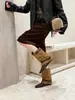 Botas de tornozelo quadradas retrô estilo coreano para mulheres, tendência de moda 2026, nova coleção de outono, botinhas estilosas