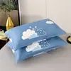 Conjunto de travesseiro Travesseiro individual com fronha Removível e lavável Travesseiro de pescoço para estudante e adulto Conjunto Par