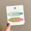 Pinzas para el pelo lindas y elegantes para mujer, pinzas laterales de acrílico, nuevo modelo de verano 2026, pinzas rectas dulces que no dañan el cabello, pinzas BB