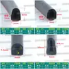 Tira de espuma de goma EPDM tipo D con adhesivo para sellado anticolisión de puertas de gabinetes y tira a prueba de polvo para equipos mecánicos