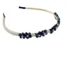Diadema Pequeña de Perlas Tejidas Coreana Versátil Trenza para el Cabello Elegante Pasador Ondulado Tocado de Hada para Mujeres Verano