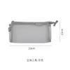Estilo Minimalista sin Estampar Gasa Transparente Estuche para Lápices Estilo Japonés Simple ins Gran Capacidad Bolsa de Papelería para Exámenes Estudiante para Hombres y Mujeres