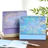 Yujian Chengpin 2027 Serie Luz Brillante Calendario de Escritorio Grande Planificador de Horario Estudiantil Adorno de Escritorio