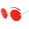 2019 Nuevas gafas de sol sin montura de llanta poligonal AliExpress gafas con película oceánica gafas de patilla fina gafas de sol gafas de sol