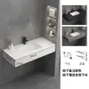 Direto do fabricante: Gabinete de banheiro de dupla camada em pedra, estilo hotel, com lavatório e bancada para projetos de reforma residencial