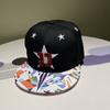 Boné Hip-hop Transfronteiriço Marca de Moda Boné de Aba Reta Boné de Baseball Feminino Primavera Verão Boné de Aba Reta Coreia do Sul Chapéu Hip-hop Masculino