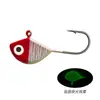 Isca Colorida em Formato de Peixe para Pesca no Gelo no Atacado, Anzol com Cabeça de Chumbo Mini, Isca Micro Luminosa para Pesca em Água Salgada, Isca Artificial