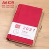 A6 Piel de Cordero Agenda Diaria Registro Diario Diario de Estudiante Cuaderno de Bolsillo Cuaderno de Negocios