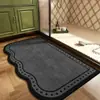 Tapete de Banheiro de Terra de Diatomáceas com Formato Especial, Absorvente de Água e Secagem Rápida, Antiderrapante e Antiderrapante na Entrada do Banheiro, Tapete de Banheiro Lavável