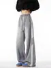Jeans rectos de tres rayas estilo americano para hombre, nuevos pantalones casuales holgados de pierna ancha vintage de primavera