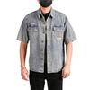 Ropa de Hombre Xintang Camisa de Mezclilla Retro de Manga Corta Chaqueta Holgada Hombre Primavera 2025 Nuevo Llegada Camisa de Media Manga Abrigo Atractivo