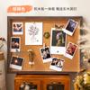 Marco de Fotos de Madera Maciza Poli Hecho a Mano diy Fijado con Tachuelas Impresión de Fotos Montado Tablón de Mensajes Tablón de Corcho Marco de Fotos Grande