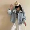 Jaqueta Curta Versátil Patchwork para Mulheres Baixas, Novo Casaco Curto com Gola Alta para Primavera/Outono 2026, Top Casual para Mulheres