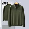 JEEP SPIRIT 2024 Otoño e Invierno Nuevo Suéter Casual de Moda para Hombre Resistente a las Arrugas Cómodo Suave Transpirable Cálido
