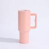 Copo de Carro Personalizado Amazon 40oz Copo com Canudo Aço Inoxidável Alça Portátil Grande Capacidade Copo para Gelo Copo Térmico