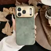 Adequado para Capa de Celular Iphone17Promax Metal Galvanizado Furo Fino Lente Couro PU Apple 16 Capa Protetora 15