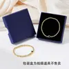 Amazon Transfronterizo Doce Pulseras de Piedras de Nacimiento, de Moda, Sencillas, Personalizadas, Pulseras Casuales de Bolas Doradas, Cuerda Elástica, Regalos para Mujeres