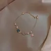 Pulsera de Amistad Ins Super Fairy para Estudiantes Mujeres, Pulsera de Cristal Hermana Estilo Coreano, Pulsera de Cristal Fresa Girly de Verano