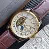 Reloj mecánico de correa serie Tourbillon marca actual de 100 años tendencia de negocios para hombre