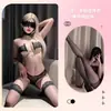 Body sexy de encaje talla grande Zuijiao con cuello halter, pedrería desmontable, lencería transparente talla grande, estilo puro y seductor