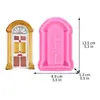 Molde para Pastel de Fondant con Forma de Puerta Estilo Europeo de Silicona Líquida Decoraciones para Hornear