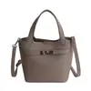 Bolsa de Ombro Vintage Maillard Elegante Feminina 2026 Primavera Nova, Portátil, para Trabalho e Deslocamento, Bolsa Transversal tipo Saco