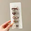 Pinza para Flequillo Infantil, Herramienta para Peinar el Cabello, Pinza de Felpa para Niñas de Principios de Primavera, Pasador de Moño para Bebé, Accesorio para el Cabello