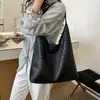 Bolsa Grande de Textura Trançada para Axila Feminina Nova Outono 2026 Estilosa Simples Bolsa de Ombro Bolsa Tote para o Trabalho