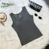 Nuevo chaleco térmico de franela para otoño e invierno para mujer con tirantes, copas en el pecho y diseño de espalda hueca, ropa interior base para la espalda de belleza pura y seductora
