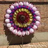 Corona Brillante Corona de Lentejuelas 1.8m Corona Terminada de Gallo Venta al por Mayor Yunyang Artículos Funerarios al por Mayor