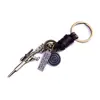 Estilo Europeu e Americano Mais Vendido Novo Retro Couro Simples Acessórios de Joia Personalizado Criativo Tendência Versátil Chaveiro Pingente