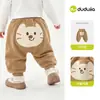 Pantalones de bebé PP de Dudu, pantalones de invierno para niños, pantalones largos para niñas, pantalones cálidos para niños, pantalones de trasero grande, pantalones deportivos para niños